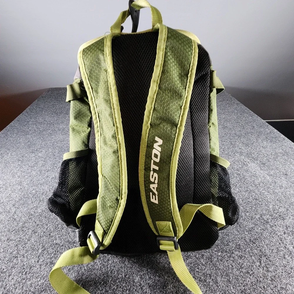 Easton Baseball Softball Equipment Backpack Bag Green Grey Honeycomb‎ Ripstop